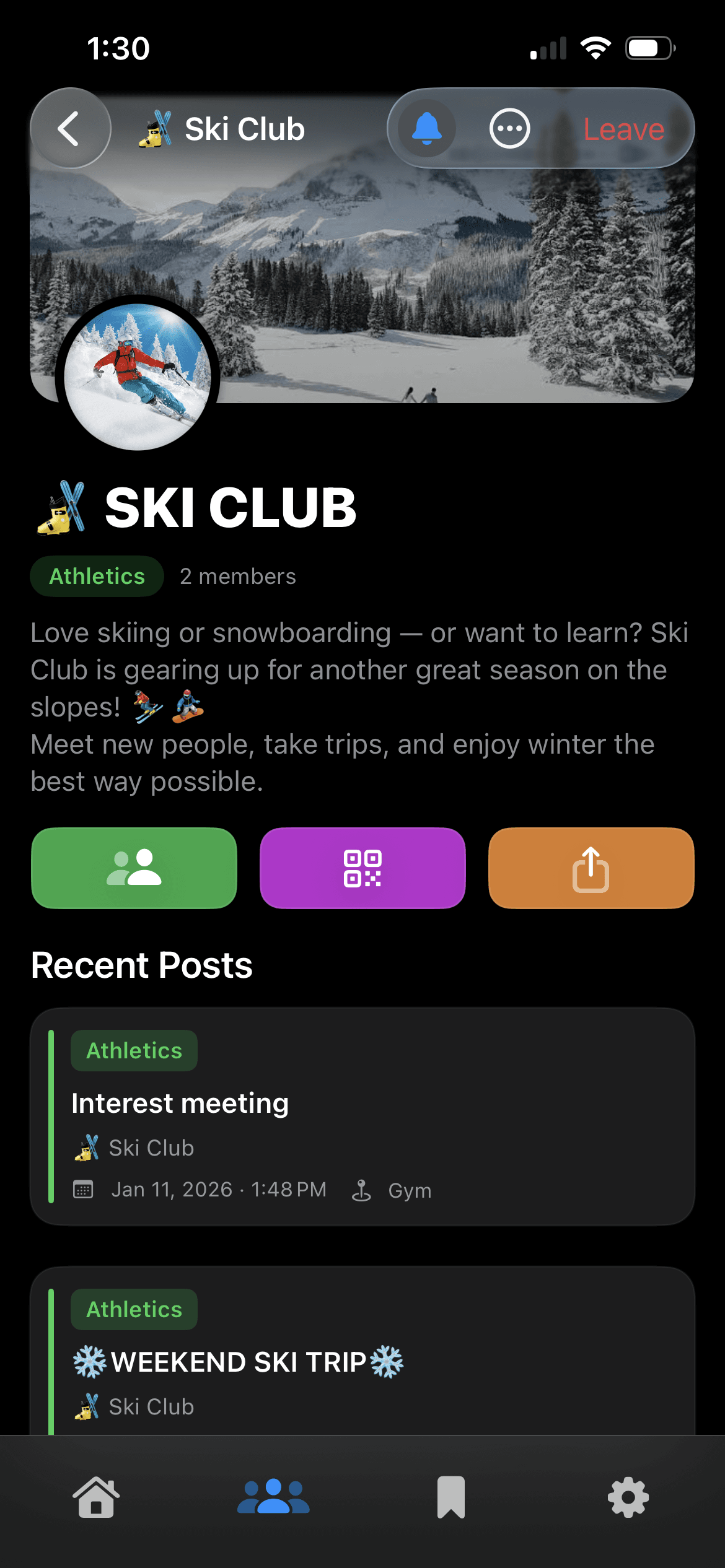 Parletto club page